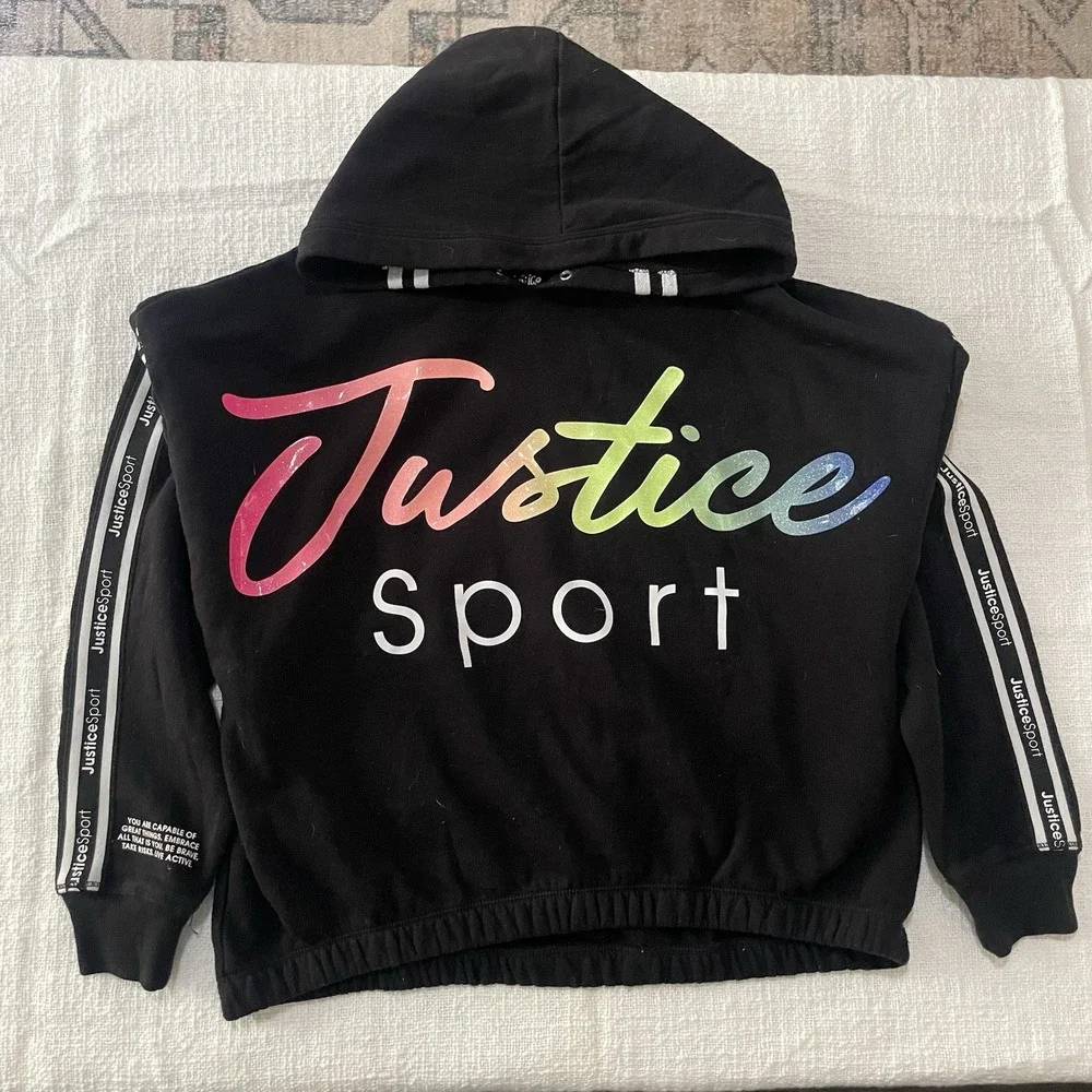 Justice Girls Youth size 16/18 XL hoodie by Justice Sweatshirt Neon School